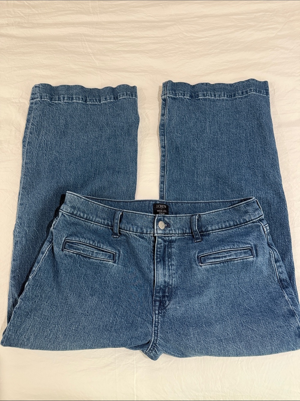J. Crew Women’s Medium Blue Straight-Leg Denim Jeans